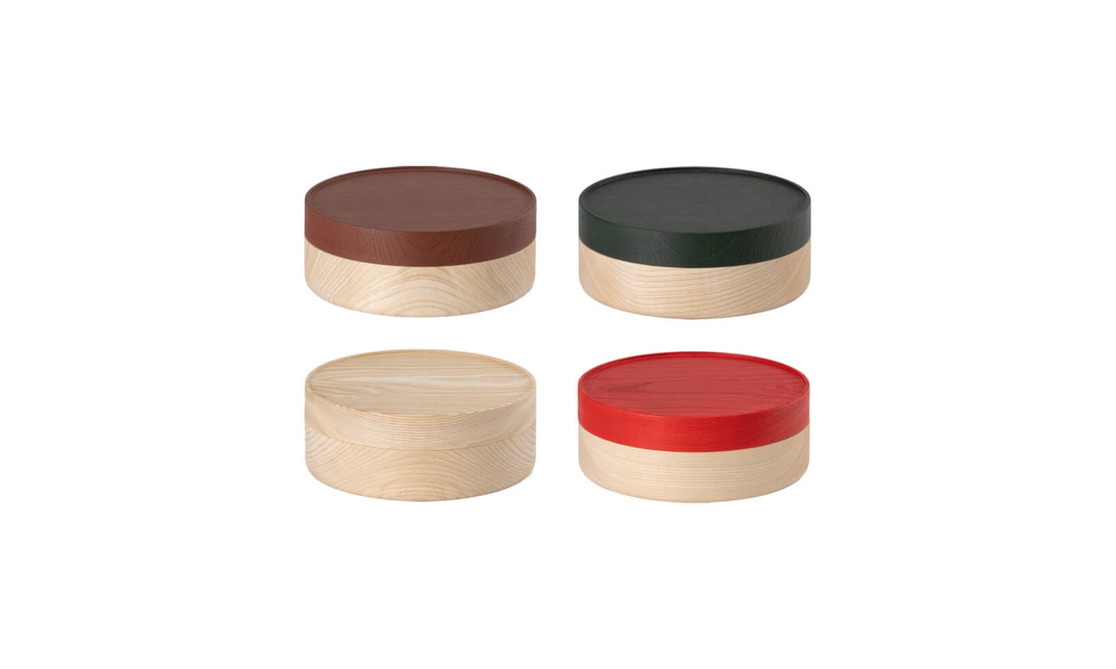 【新商品情報】山中漆器 SOJI hako L 重箱 Φ160×62mm