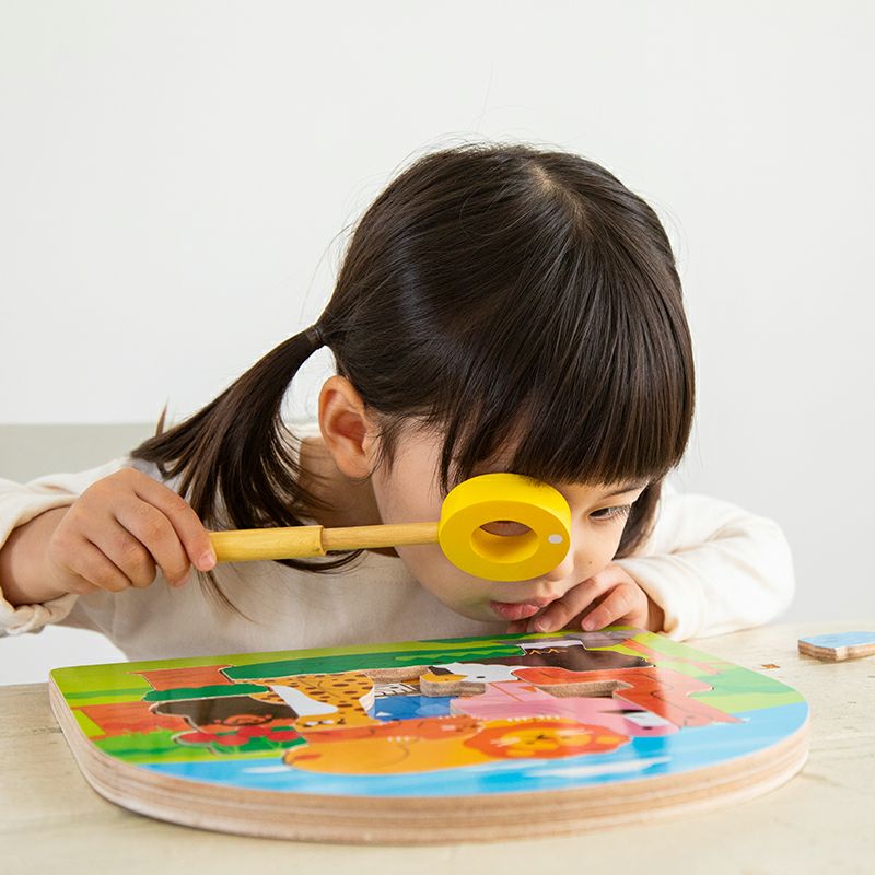 2層パズル アニマル探検隊 動物たちを探し出す探検型パズル