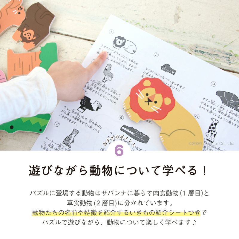 2層パズル アニマル探検隊 動物たちを探し出す探検型パズル