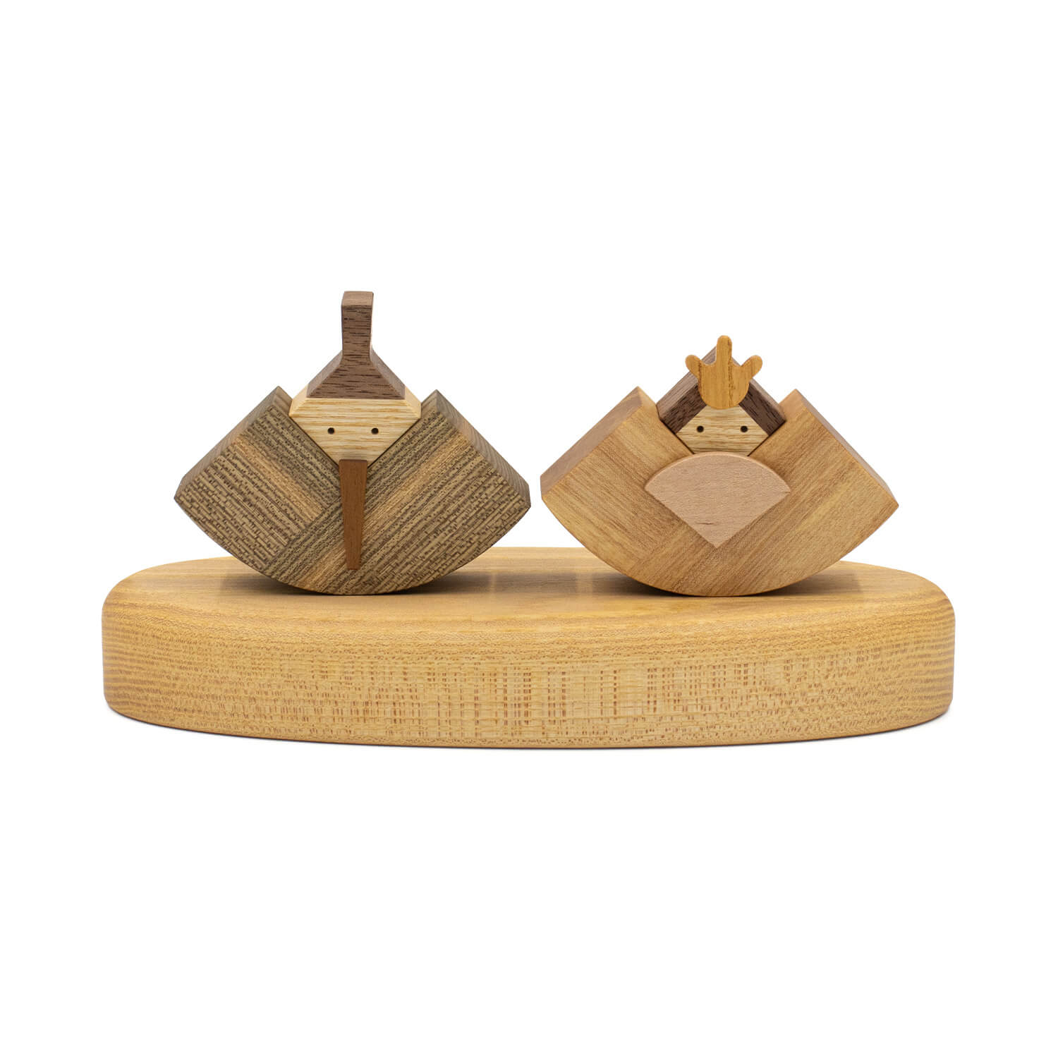 木のお雛さま 雛人形