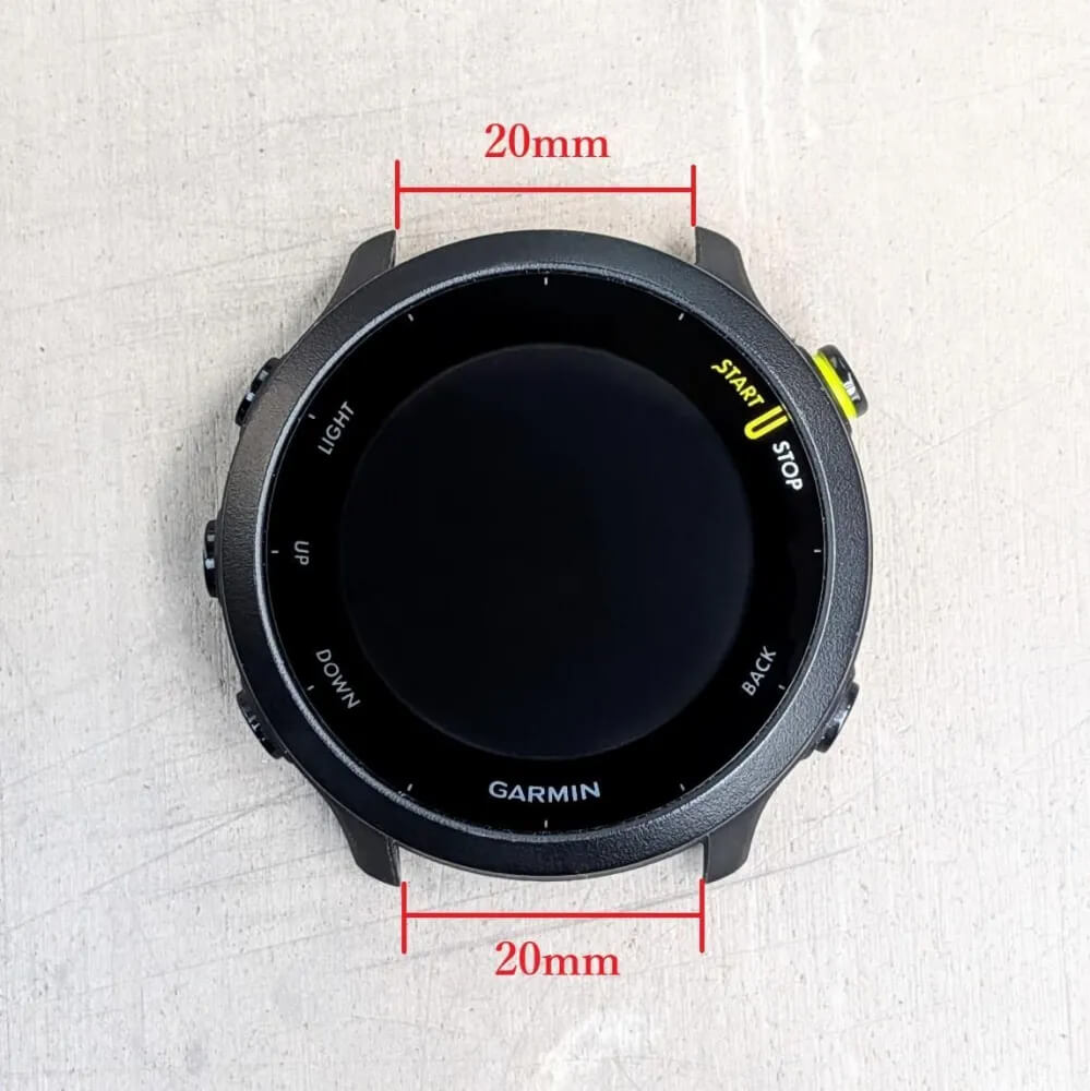 オリーブの天然木腕時計バンド 20mm幅専用 スマートウォッチ対応