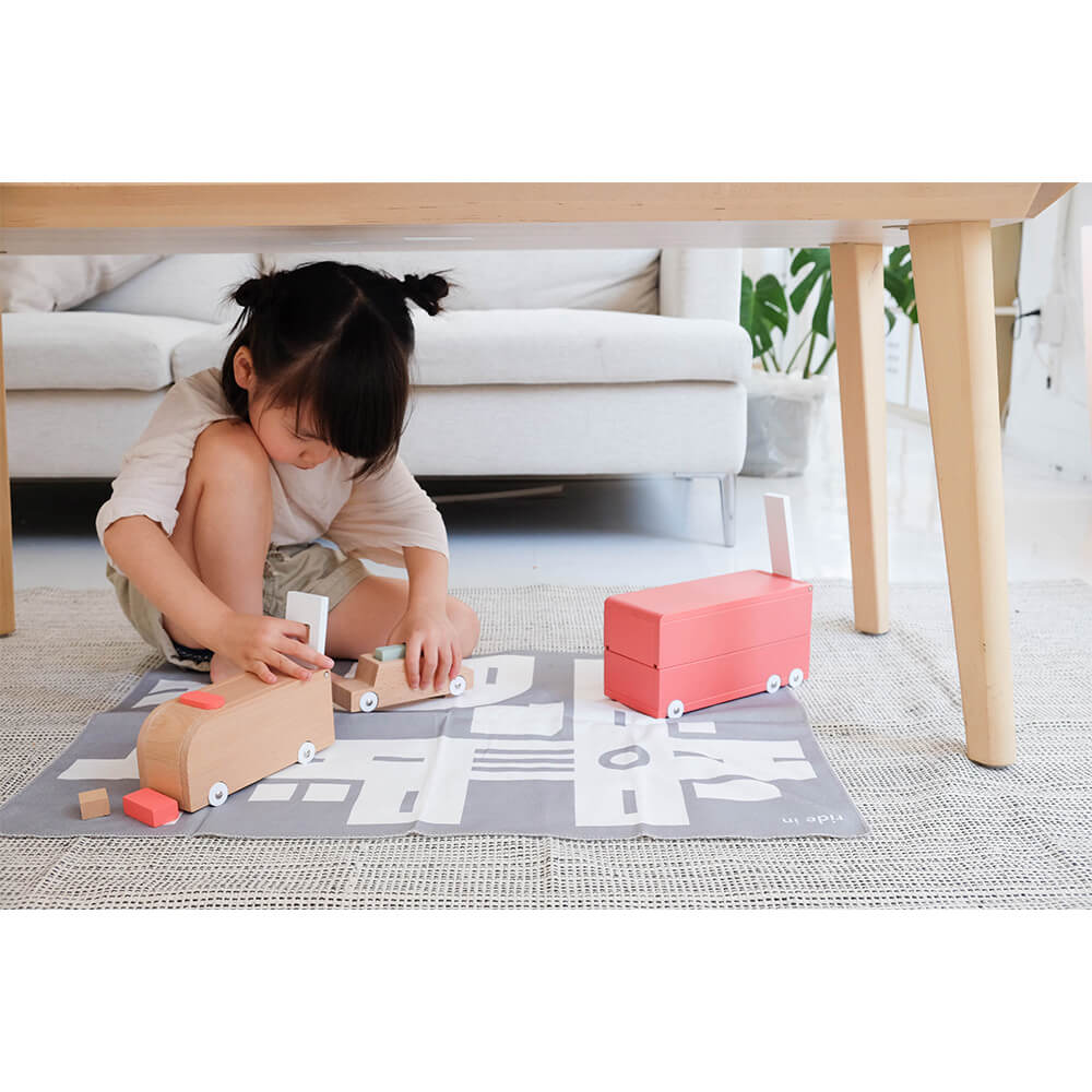 はたらく車のブロックセット ride in