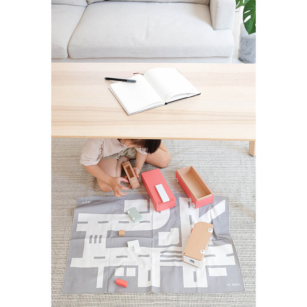 はたらく車のブロックセット ride in