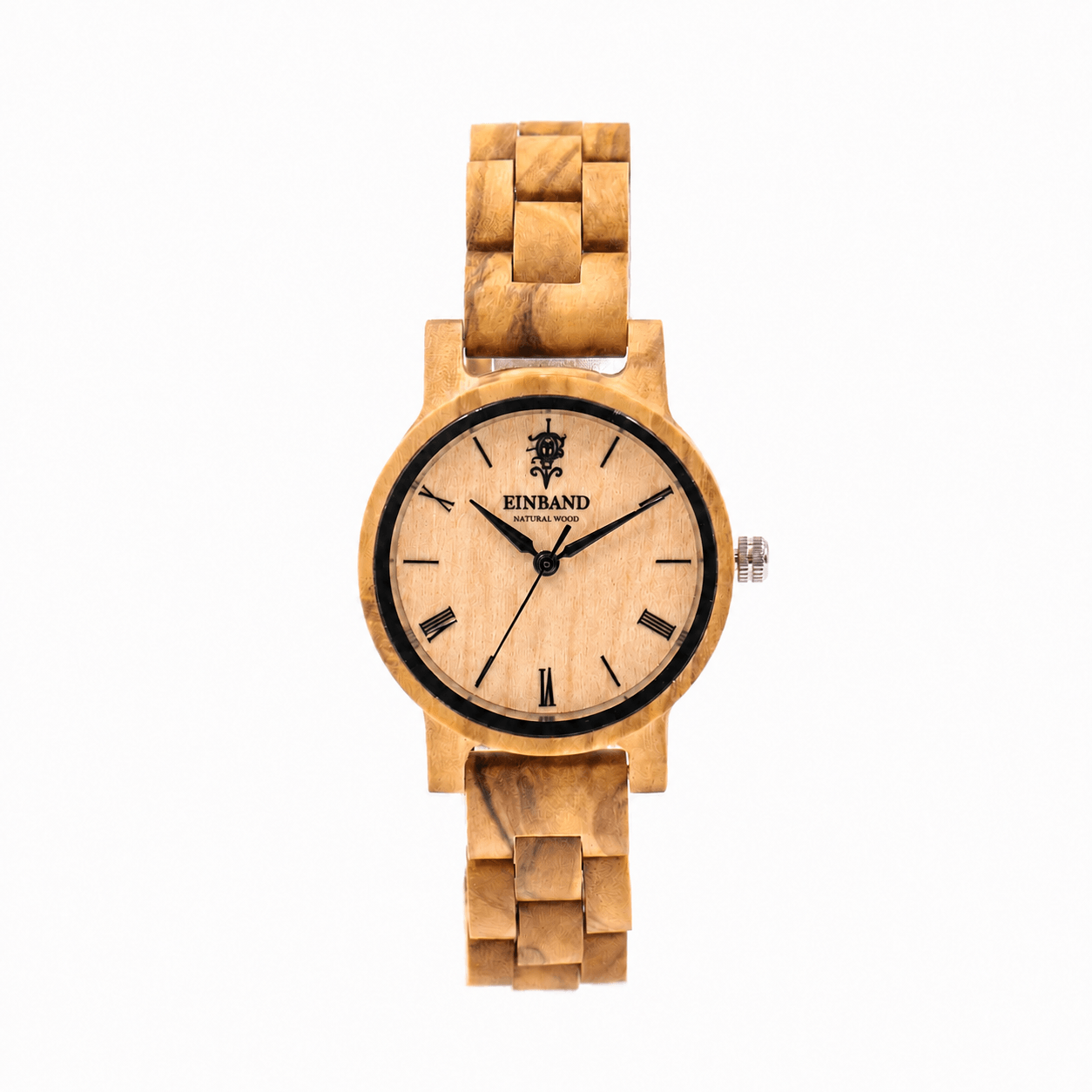 オリーブの木製腕時計 32mm 女性向け Reise Olive