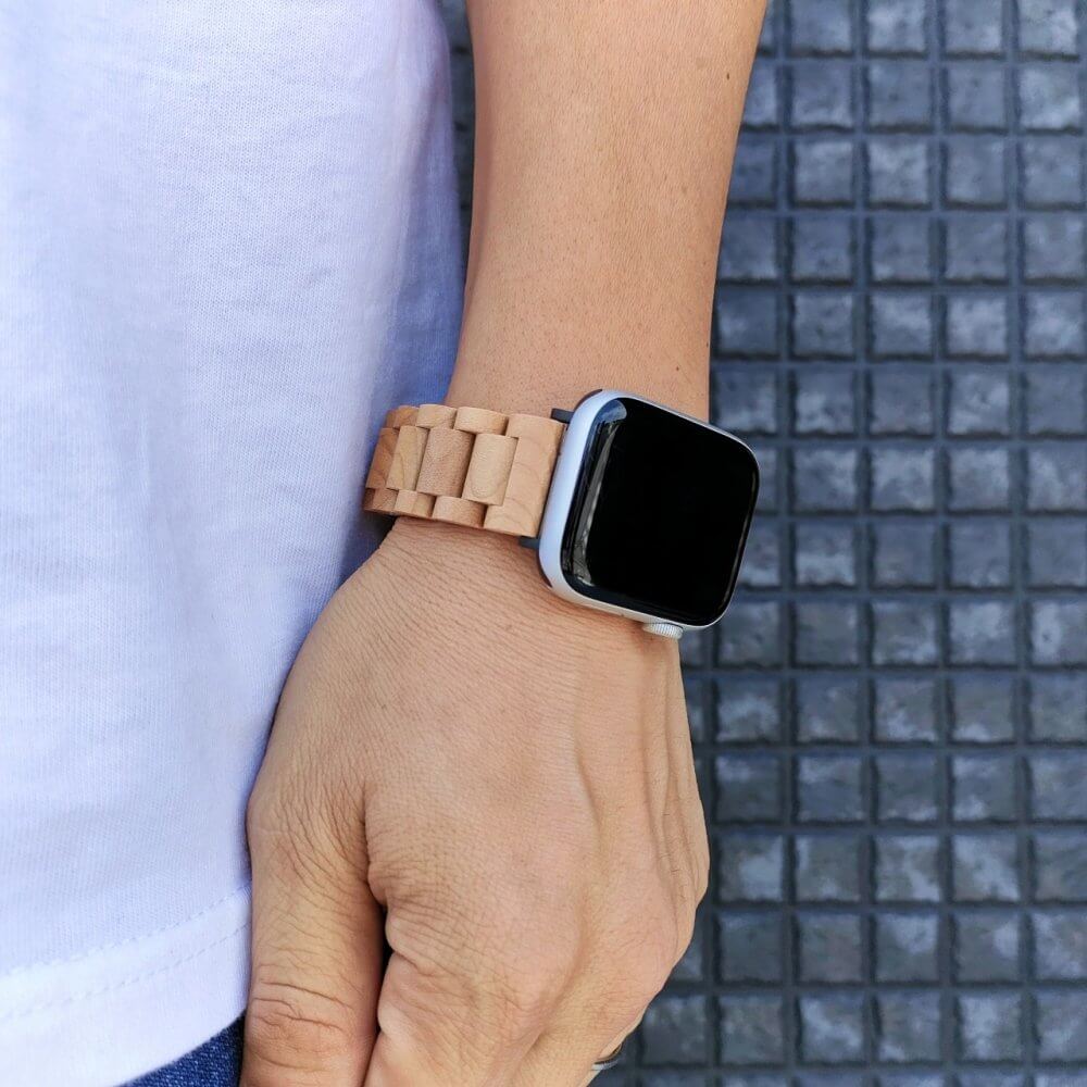 アップルウォッチバンド 天然木 Bタイプ Maple wood