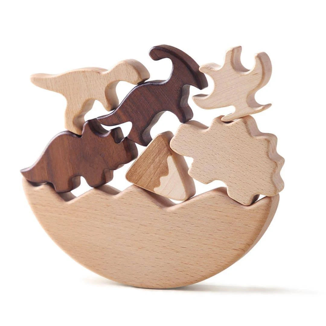 恐竜いっぱいバランス積み木