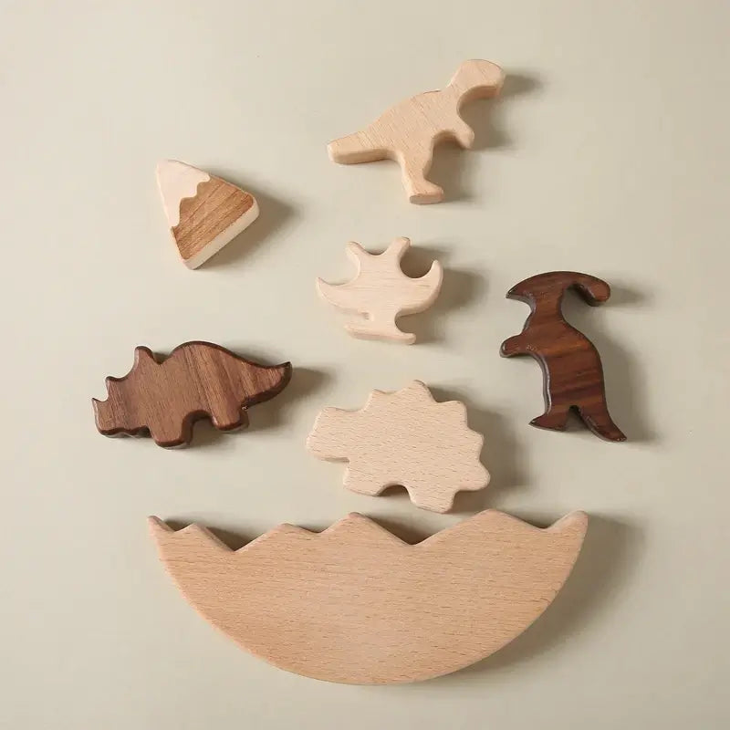 恐竜いっぱいバランス積み木