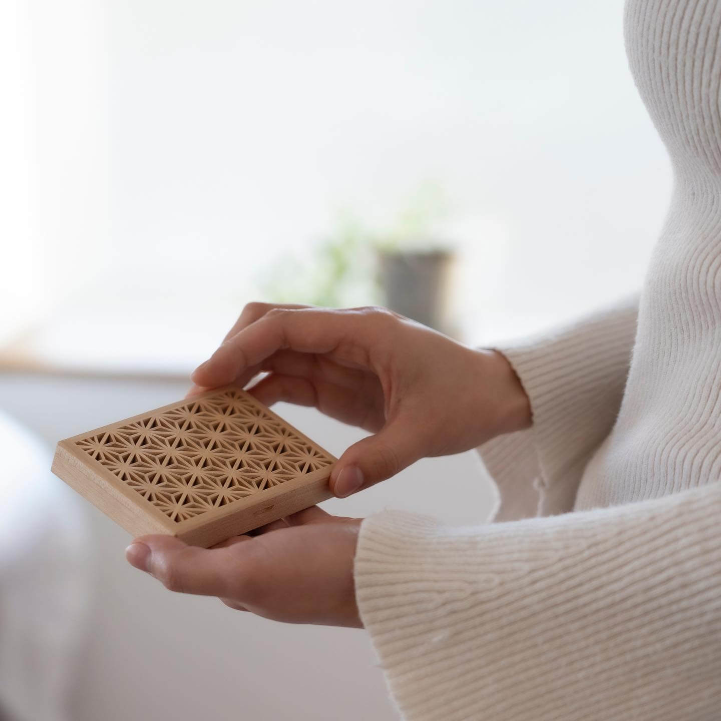 Enishi パドック 2024SS 組子細工のカードケース