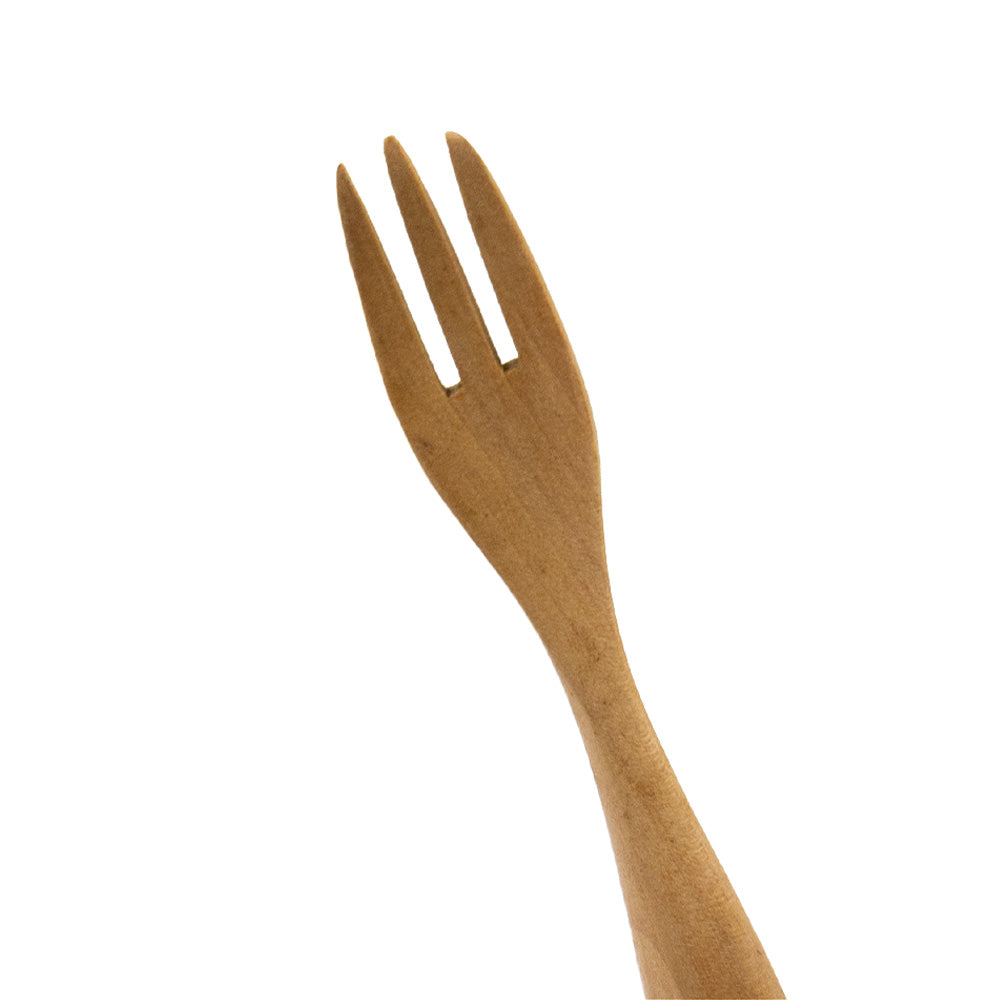 天然木のフォーク 125mm