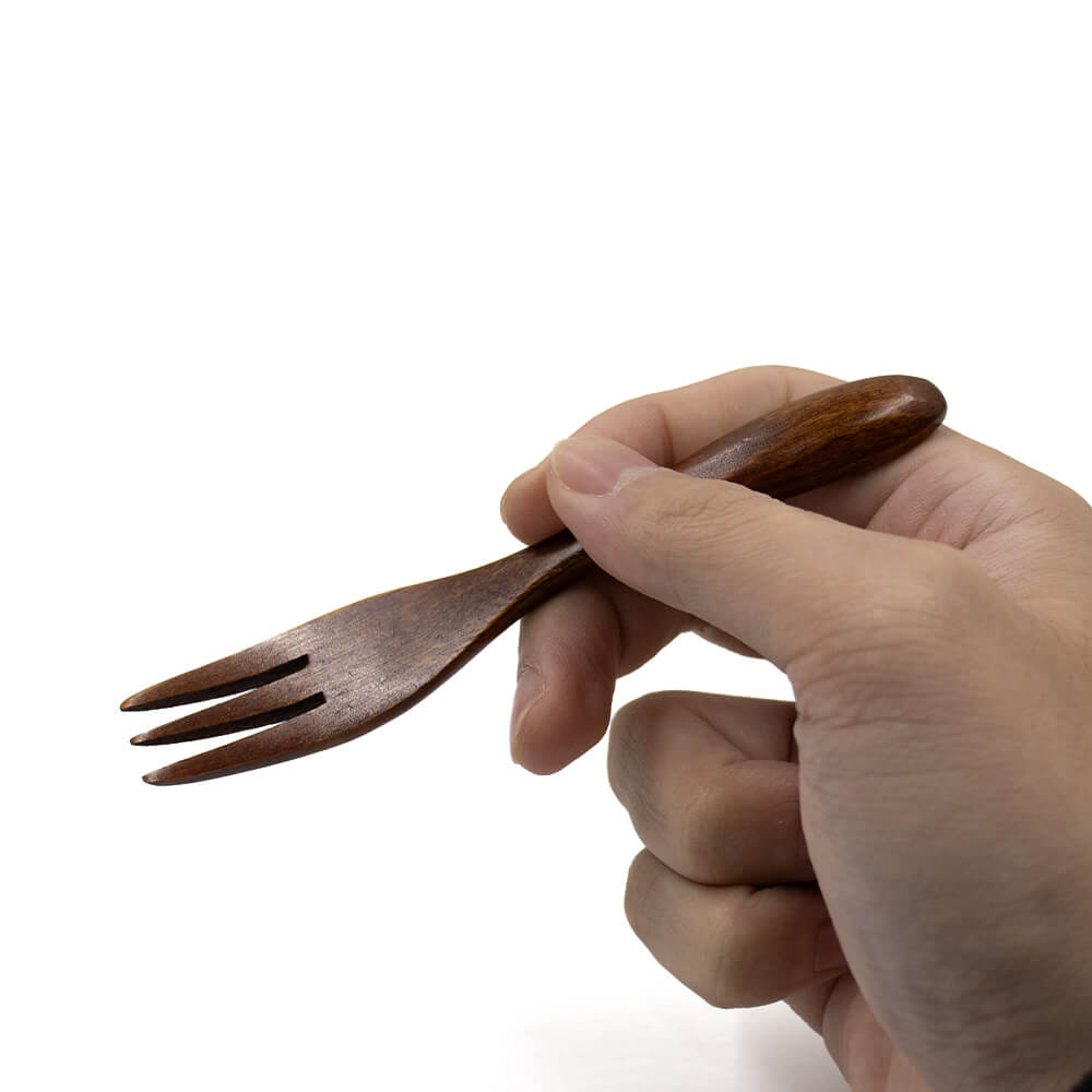 天然木のフォーク 125mm