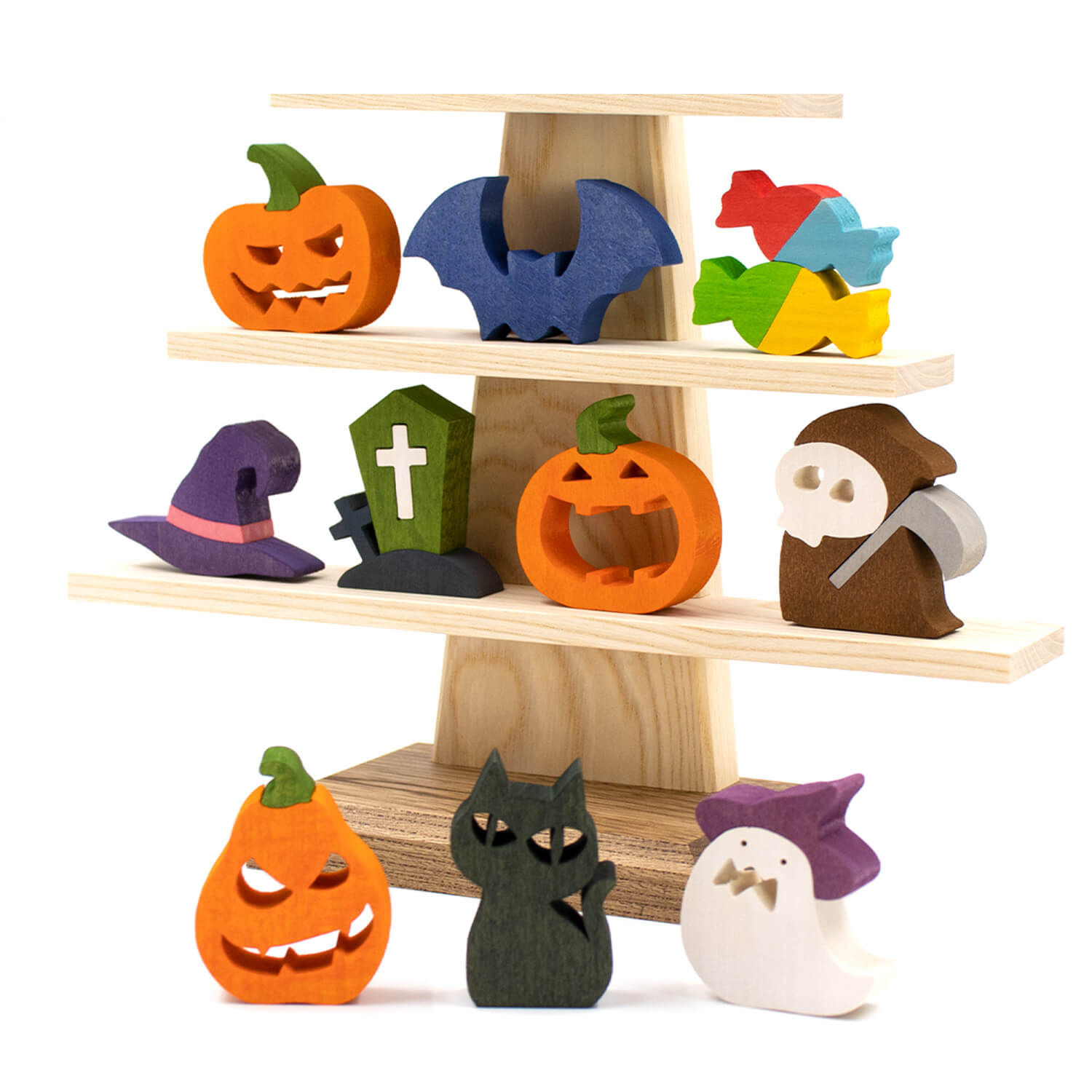 stage tree halloween figurine