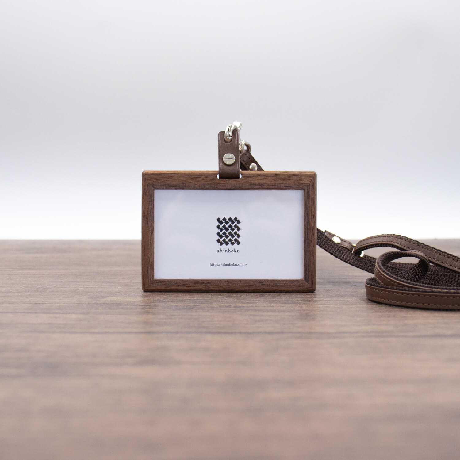 Ichie 組子細工のIDカードケース ウォールナット