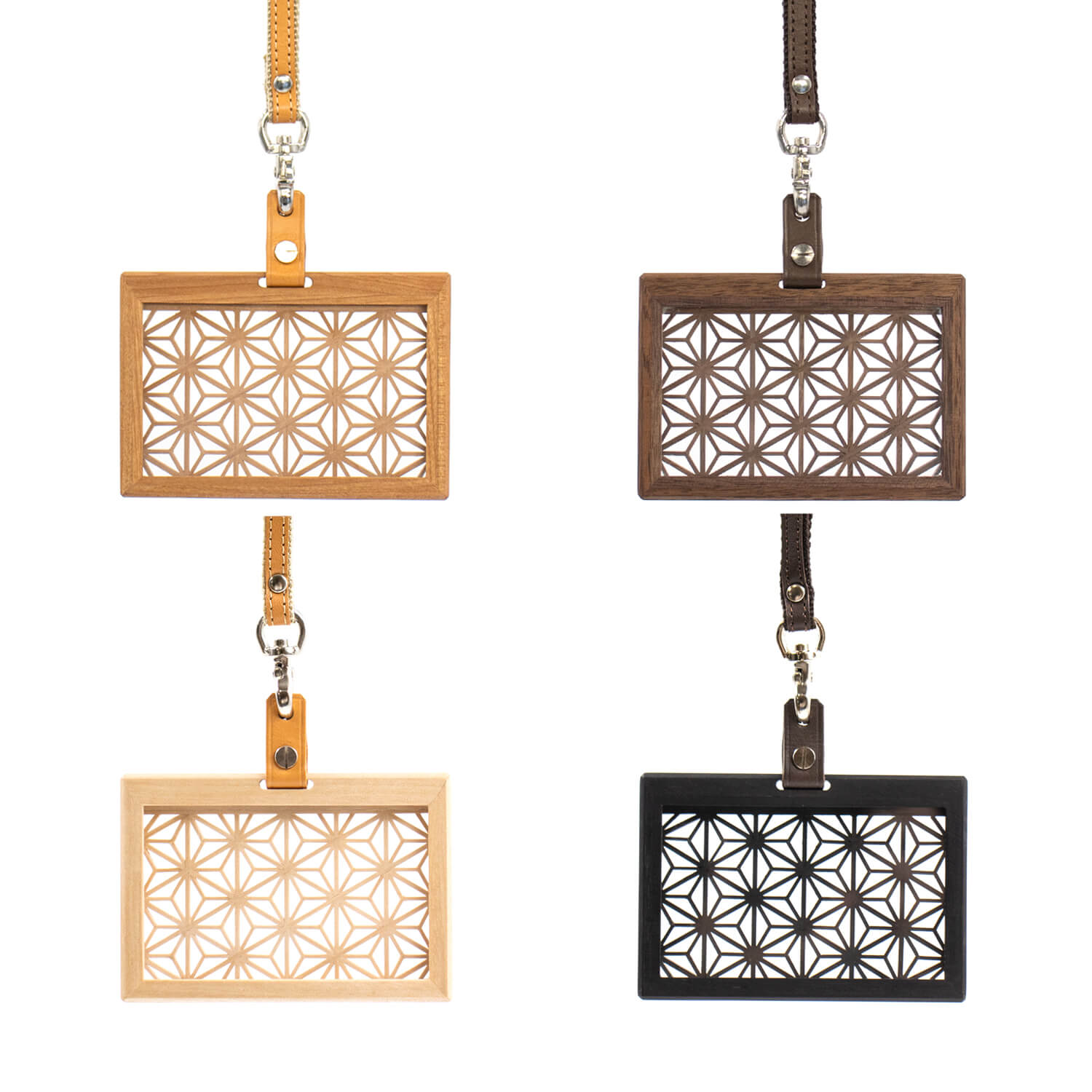 Ichie 組子細工のIDカードケース