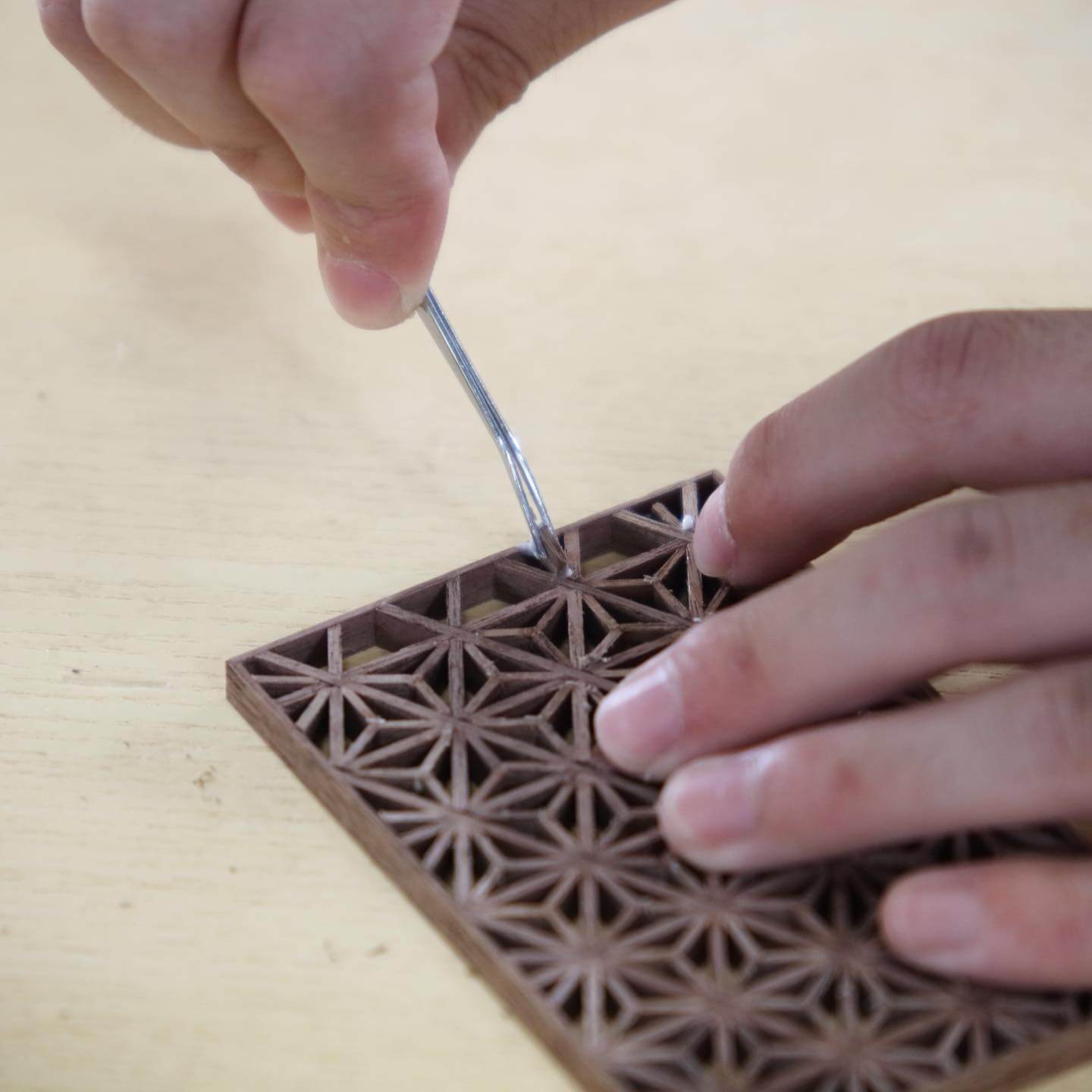 Ichie 組子細工のIDカードケース