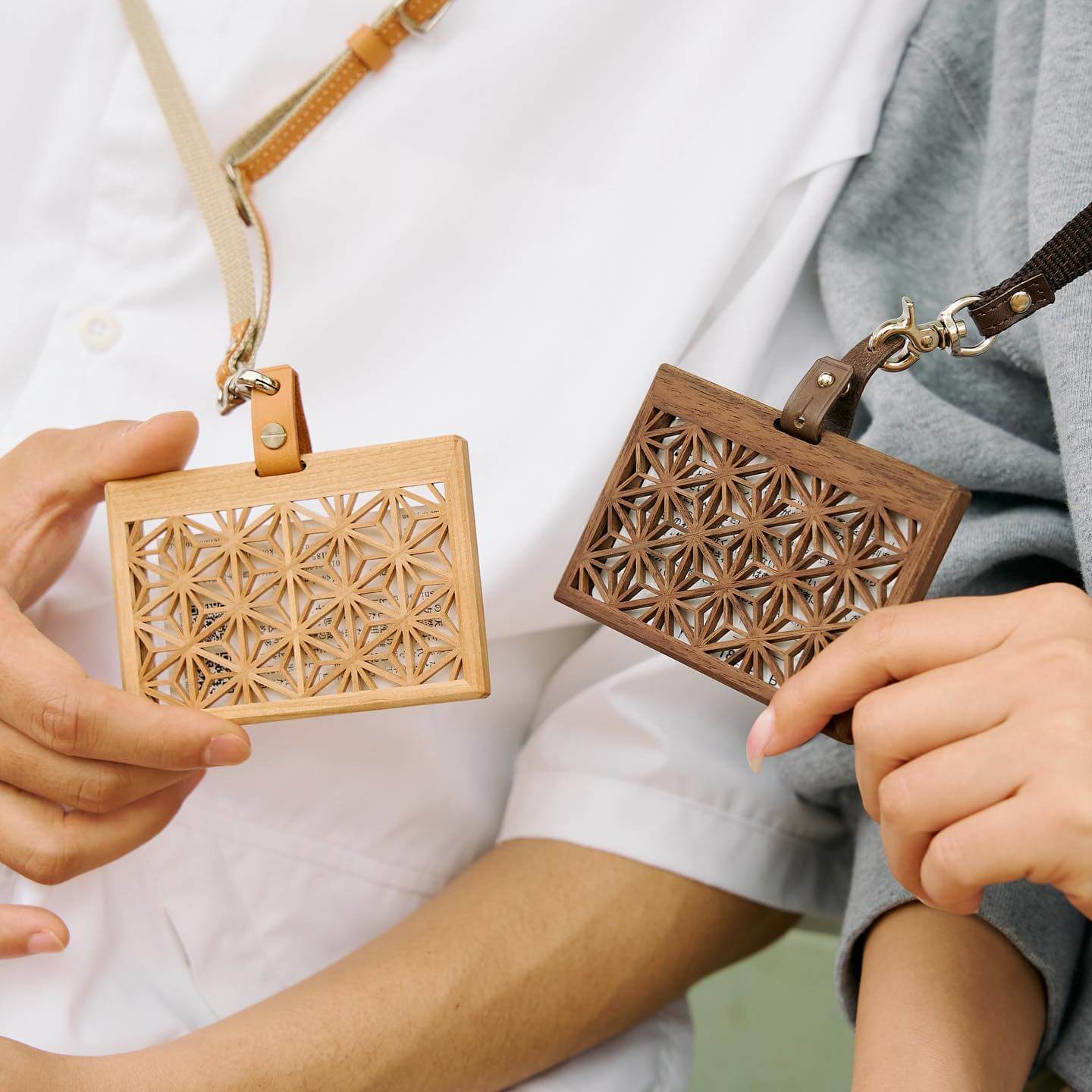 Ichie 組子細工のIDカードケース