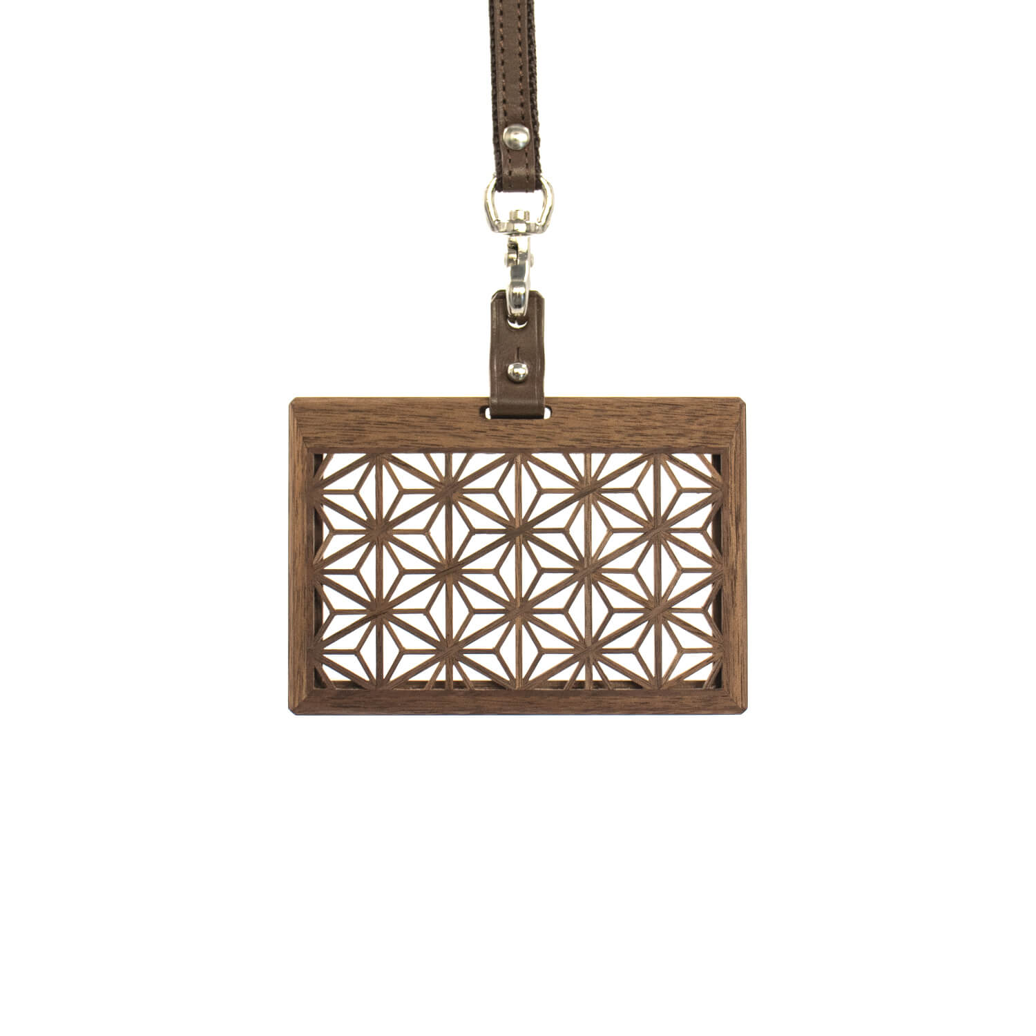 Ichie 組子細工のIDカードケース ウォールナット