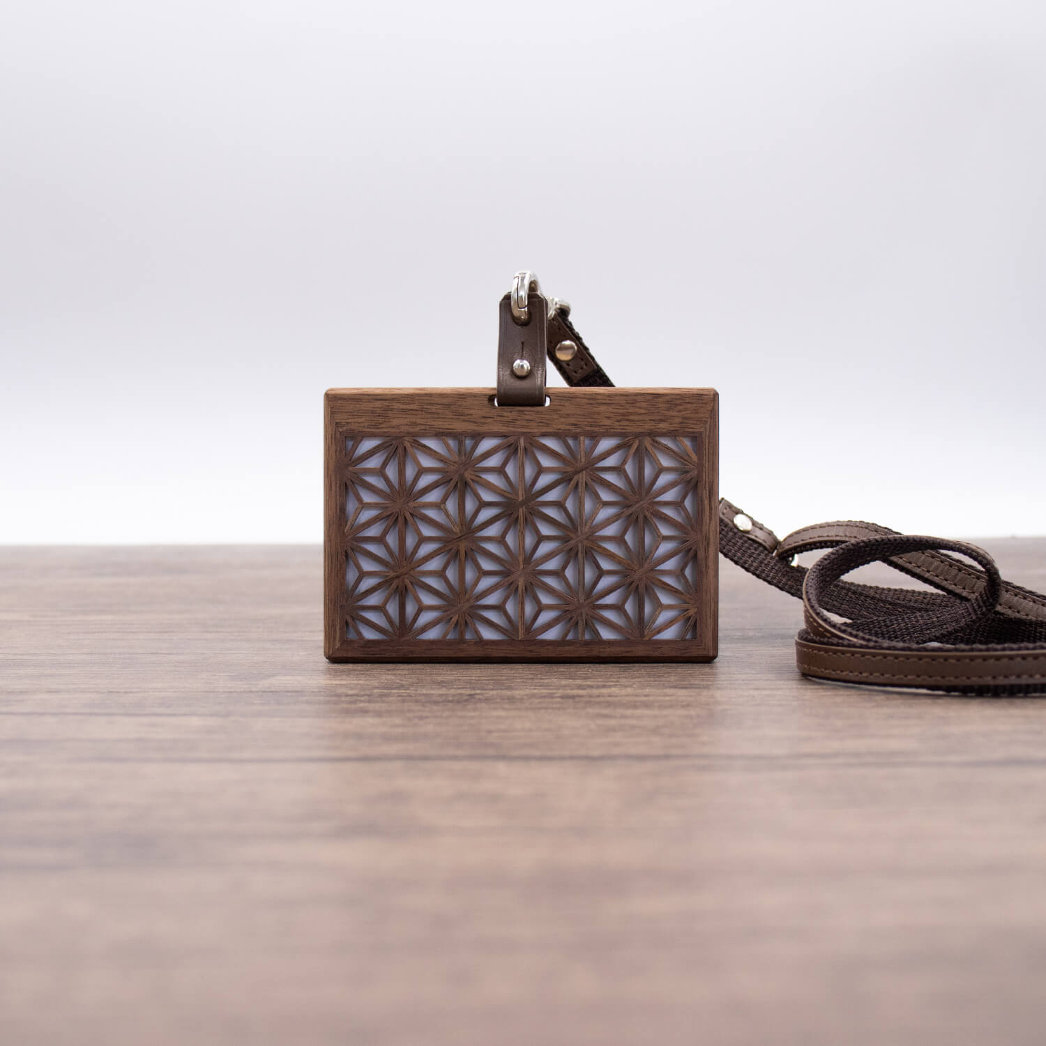 Ichie 組子細工のIDカードケース ウォールナット