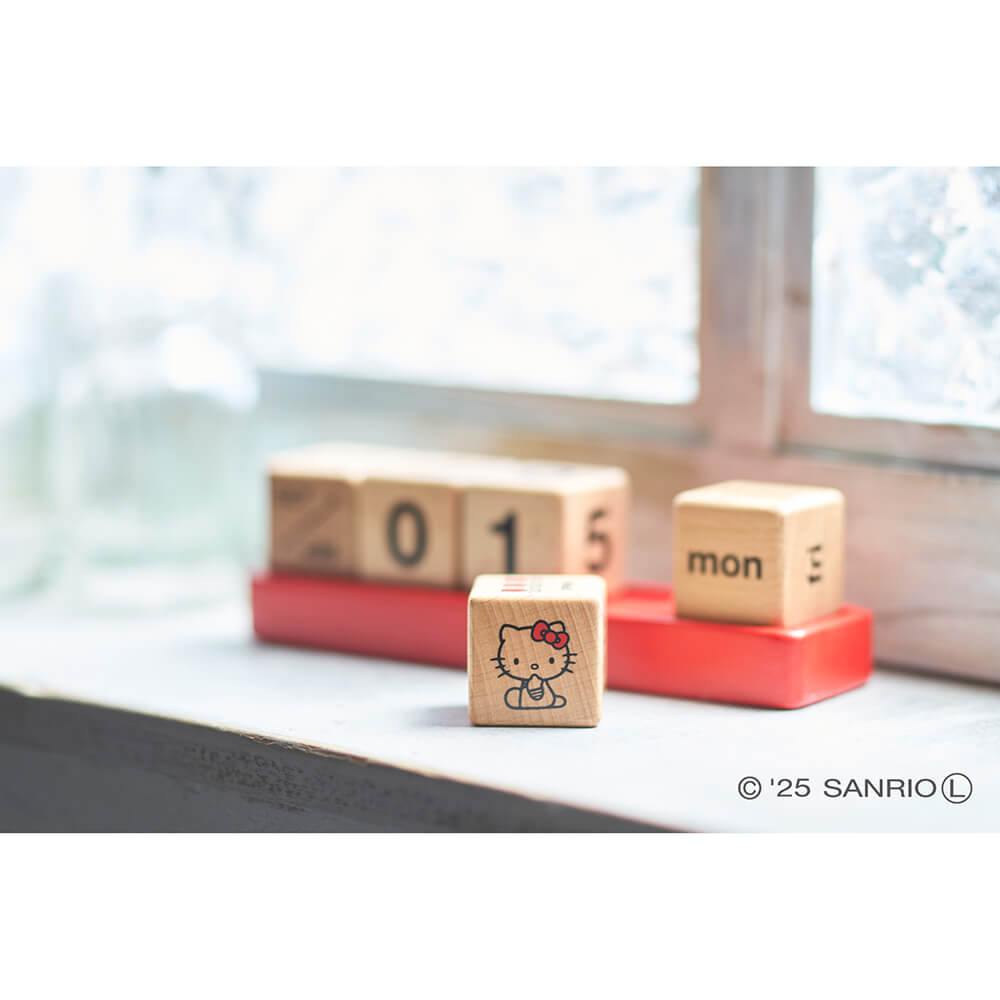 ハローキティ ブロックカレンダー レッド