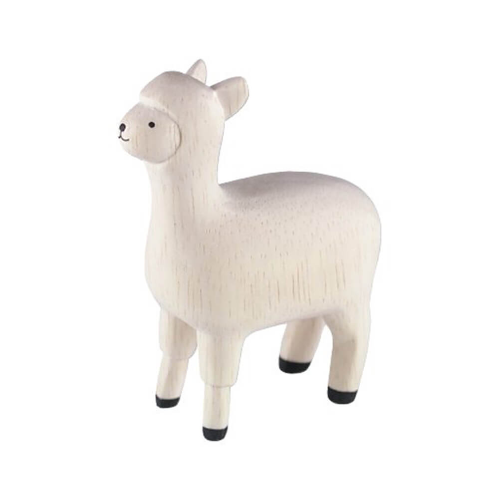 ぽれぽれ動物 アルパカ 木彫りの動物