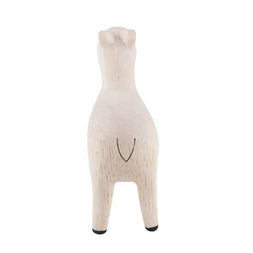 ぽれぽれ動物 アルパカ 木彫りの動物