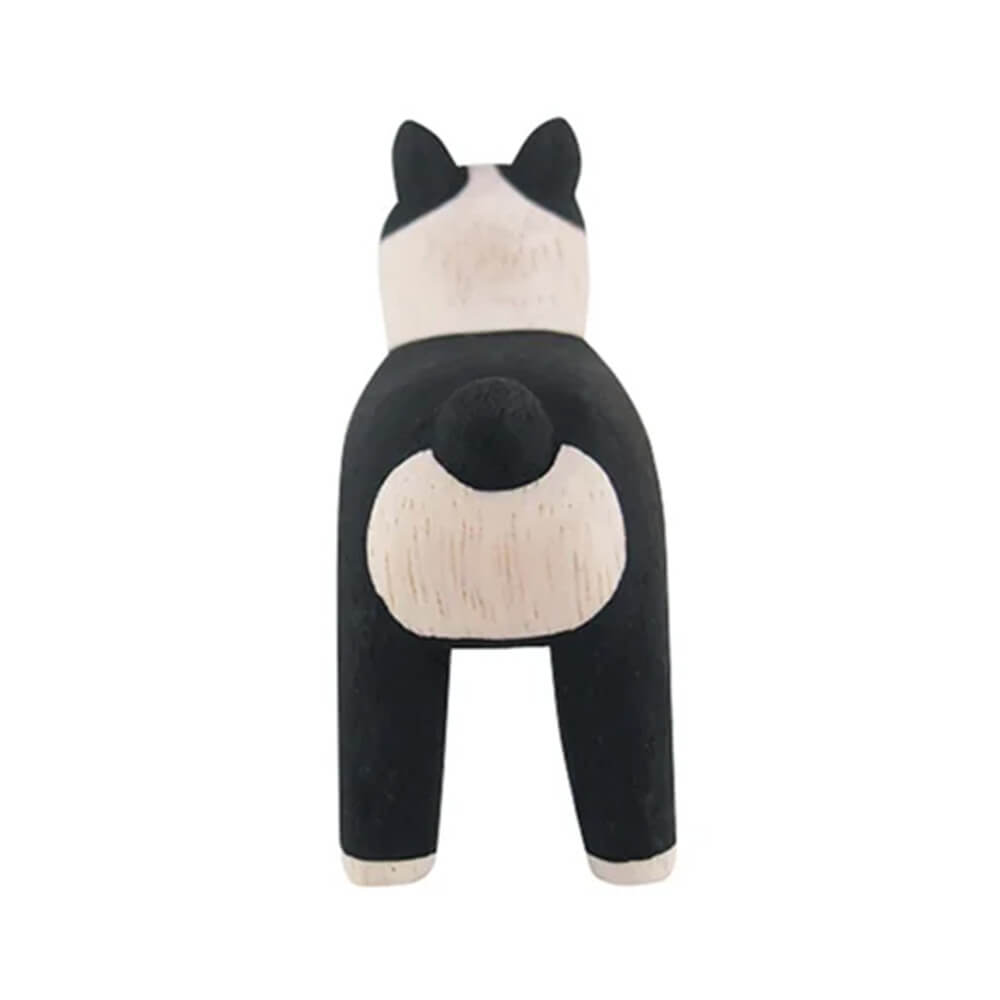 ぽれぽれ動物 ボストンテリア 木彫りの動物