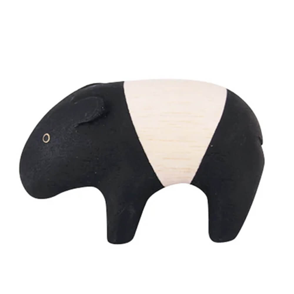 Pole Pole Animal Malayan Tapir Wood Carved Animal