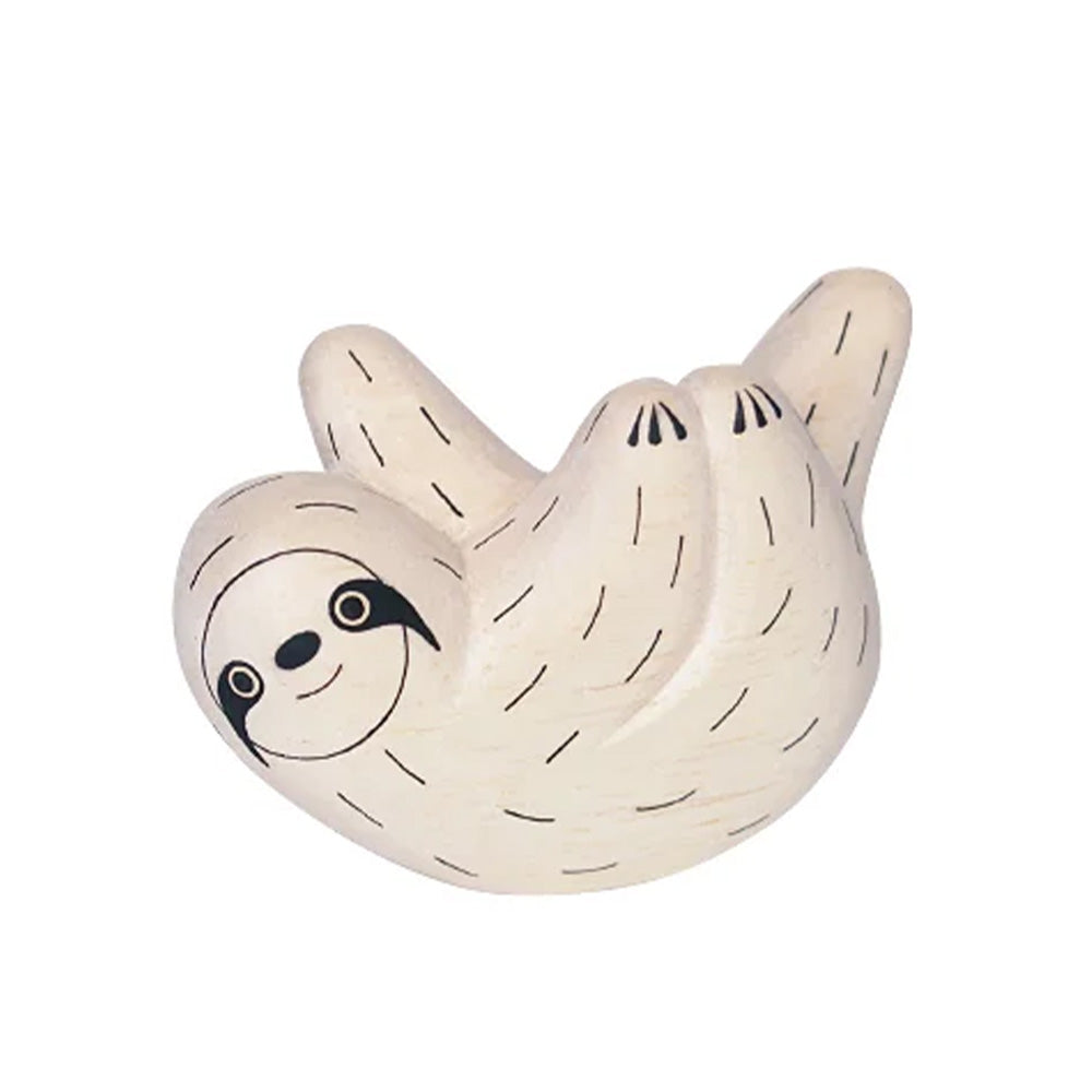 Pole Pole Animal Sloth Wood Carved Animal