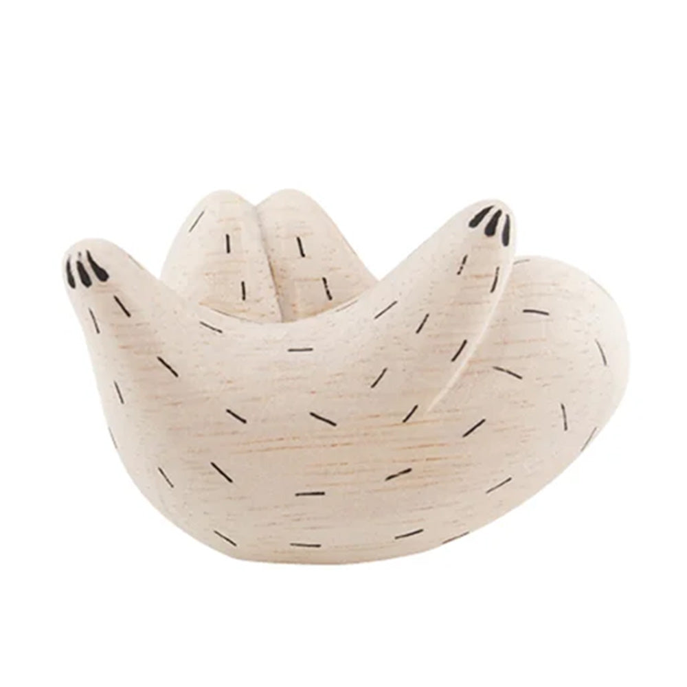 Pole Pole Animal Sloth Wood Carved Animal