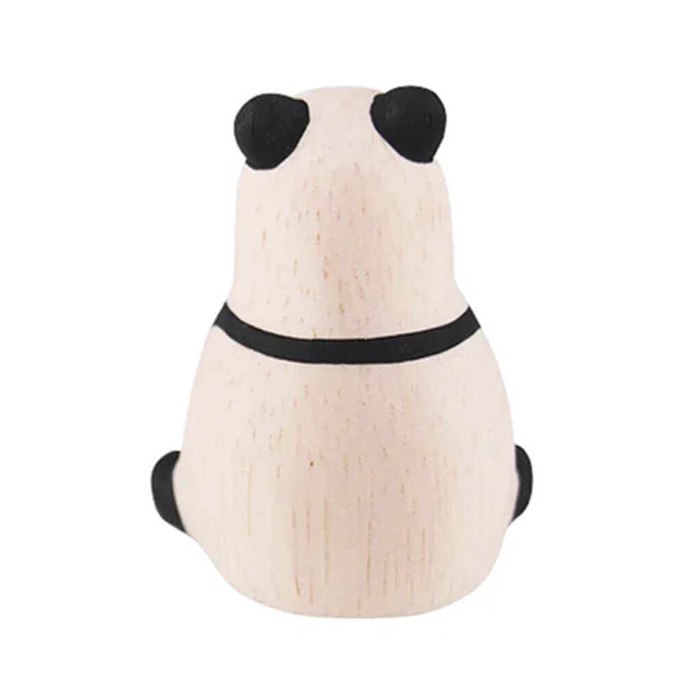 Pole Pole Animal Panda Wood Carved Animal
