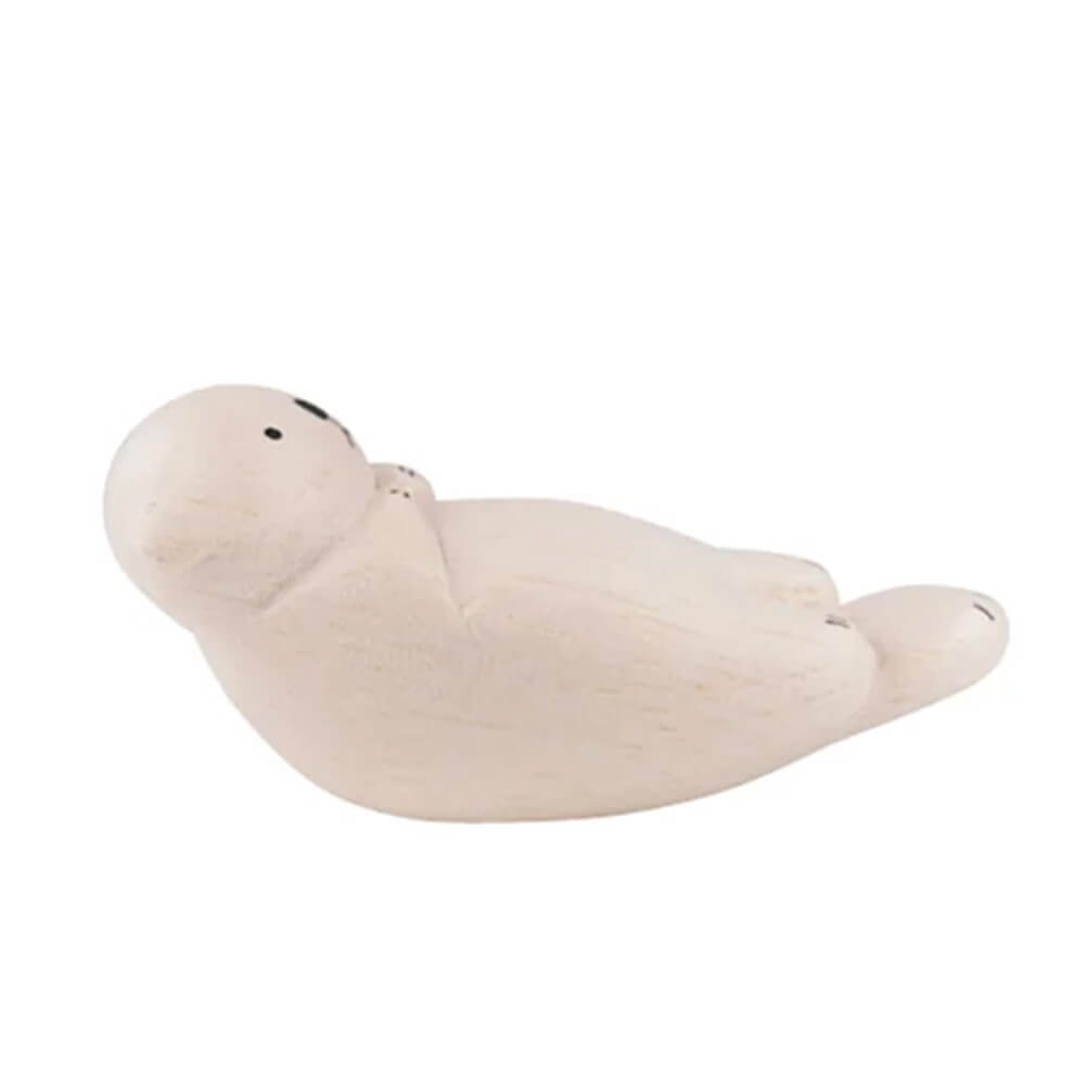 Pole Pole Animal Sea Otter Wood Carved Animal