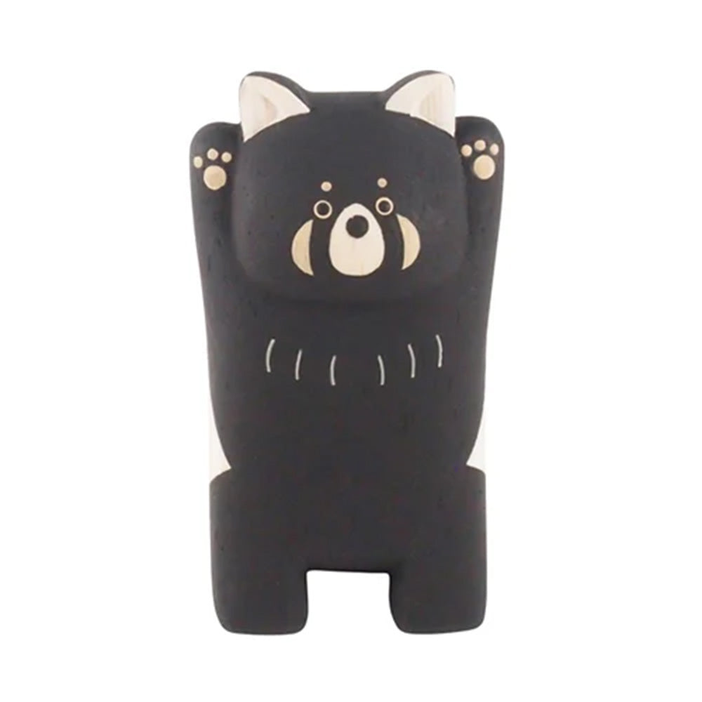 Pole Pole Animal Red Panda Wood Carved Animal