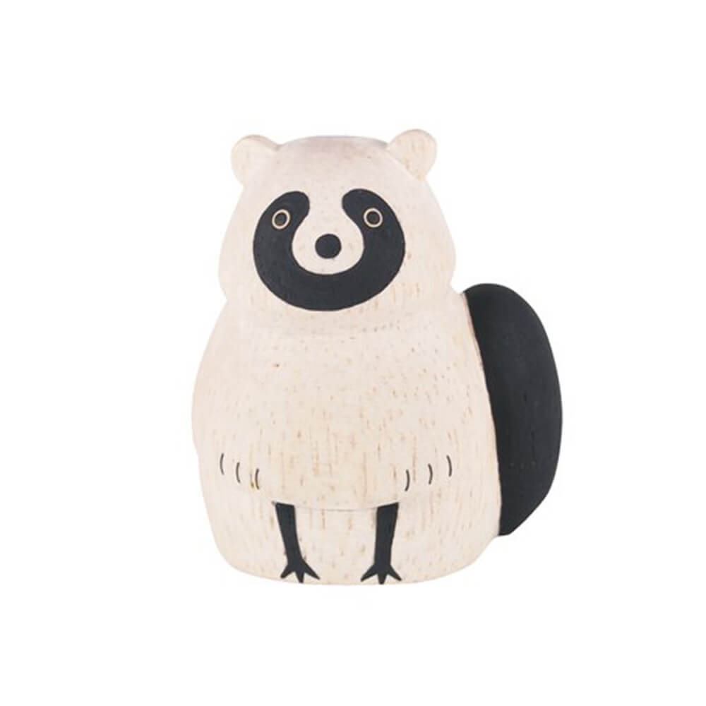 ぽれぽれ動物 タヌキ 木彫りの動物