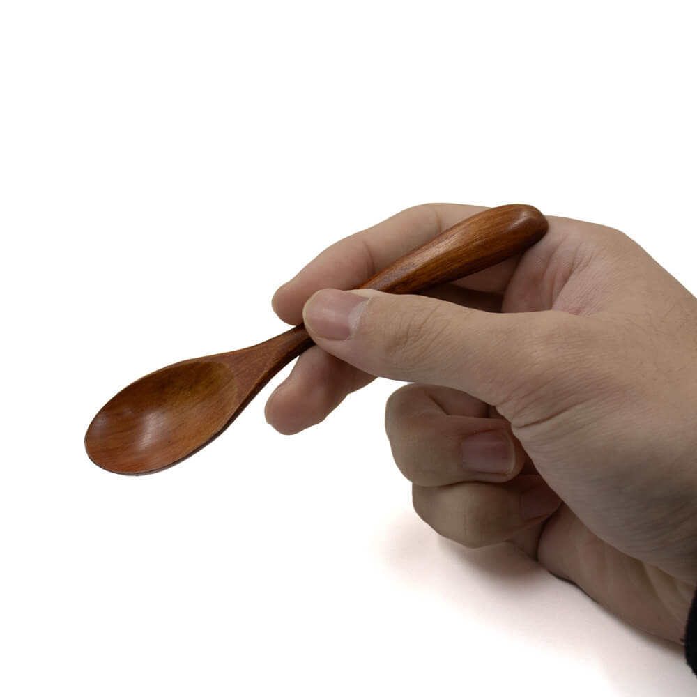 Natural wood spoon 125mm