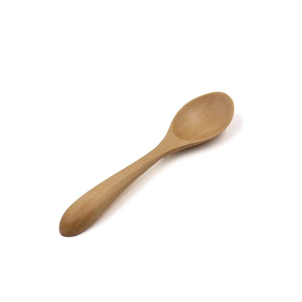 Natural wood spoon 125mm