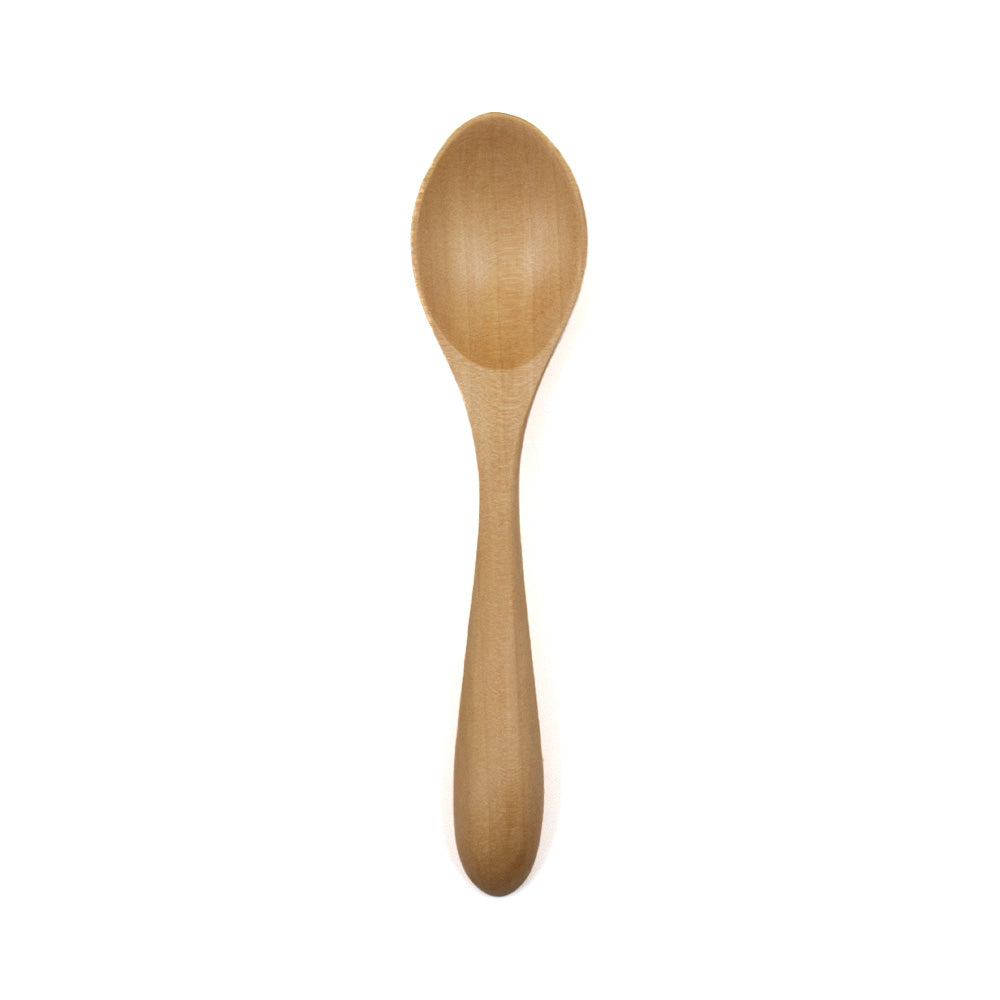 Natural wood spoon 125mm