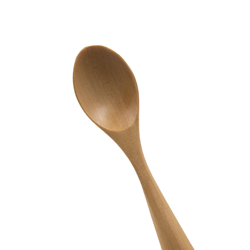 Natural wood spoon 125mm