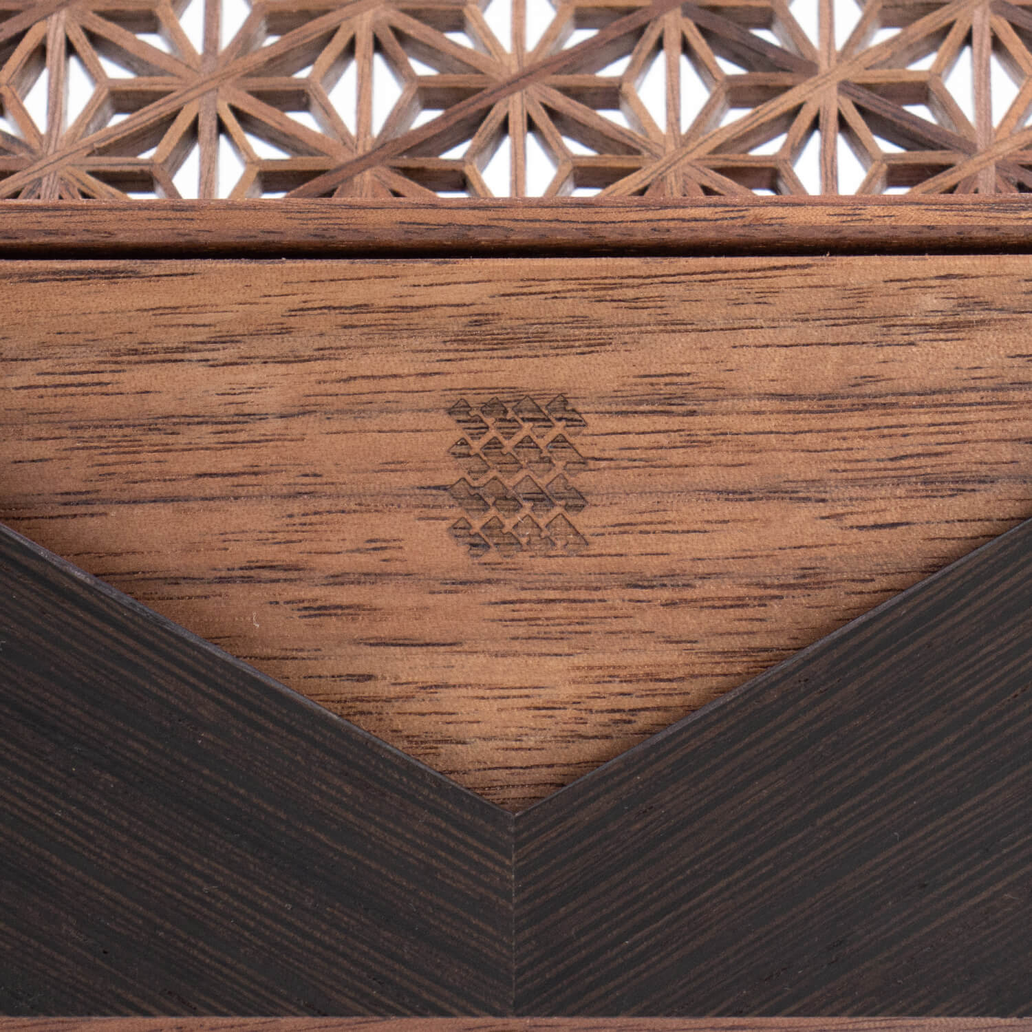 Enishi ウェンジ Mokutopiaオリジナル 組子細工のカードケース ウォールナット