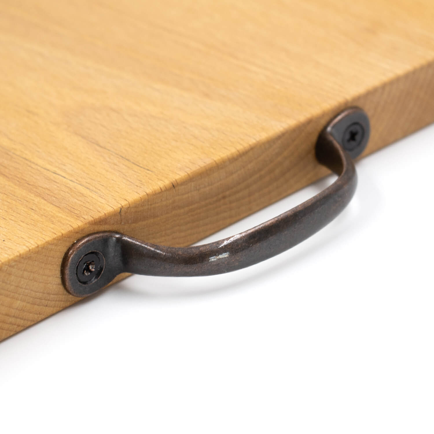 ブナのカッティングボード 410〜460mm 取手(茶色)