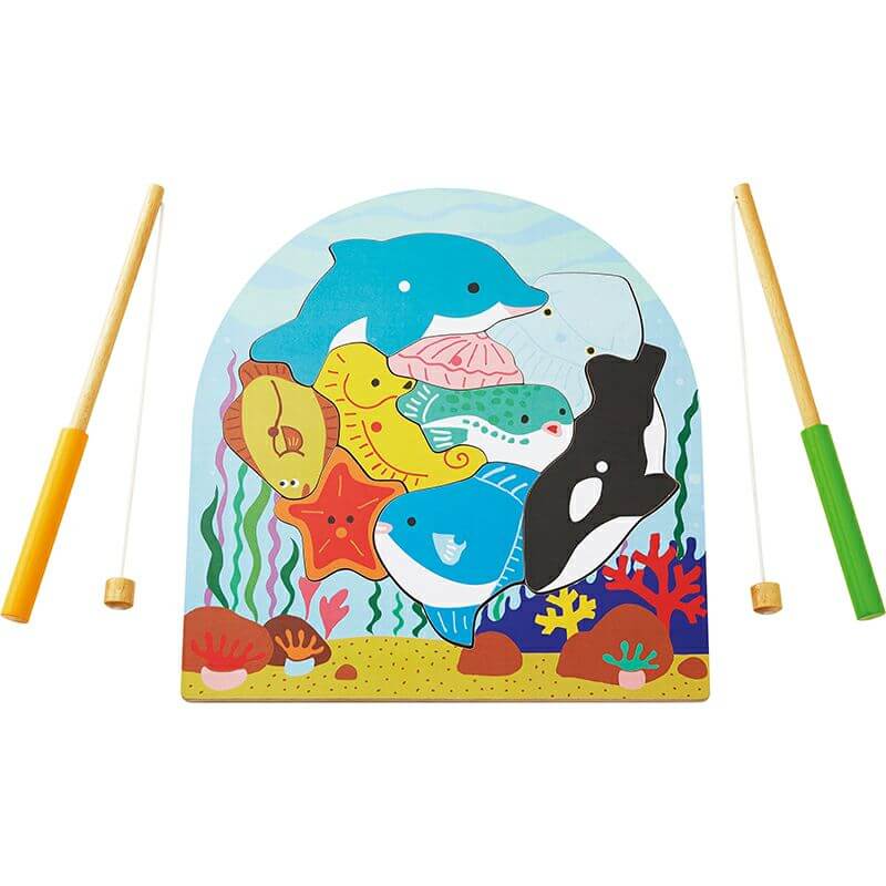 2層パズルフィッシング 魚釣り遊びができるパズル