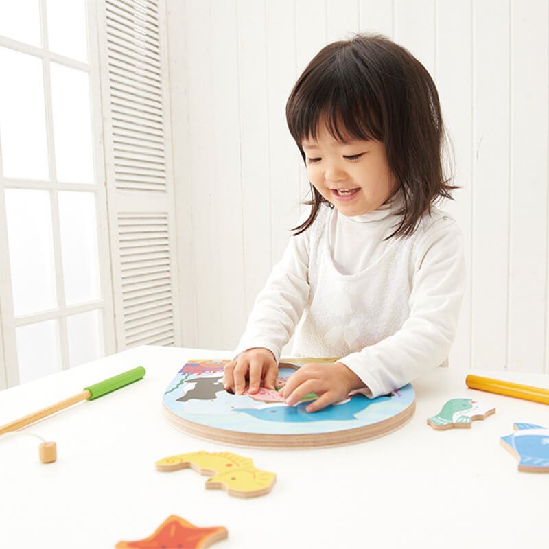 2層パズルフィッシング 魚釣り遊びができるパズル