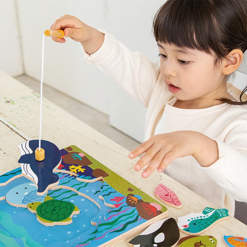 2層パズルフィッシング 魚釣り遊びができるパズル