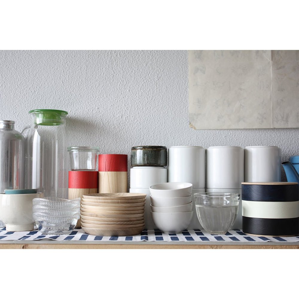 山中漆器 col. BORDER B 重箱 Φ105×H96mm