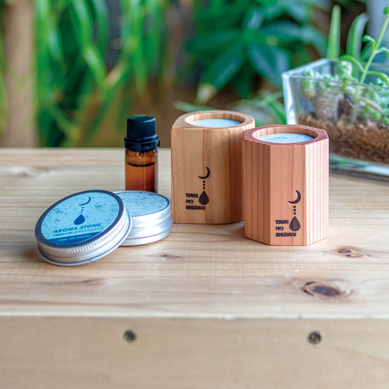 十和田石と秋田杉のアロマディフューザー(八角形) 関連商品