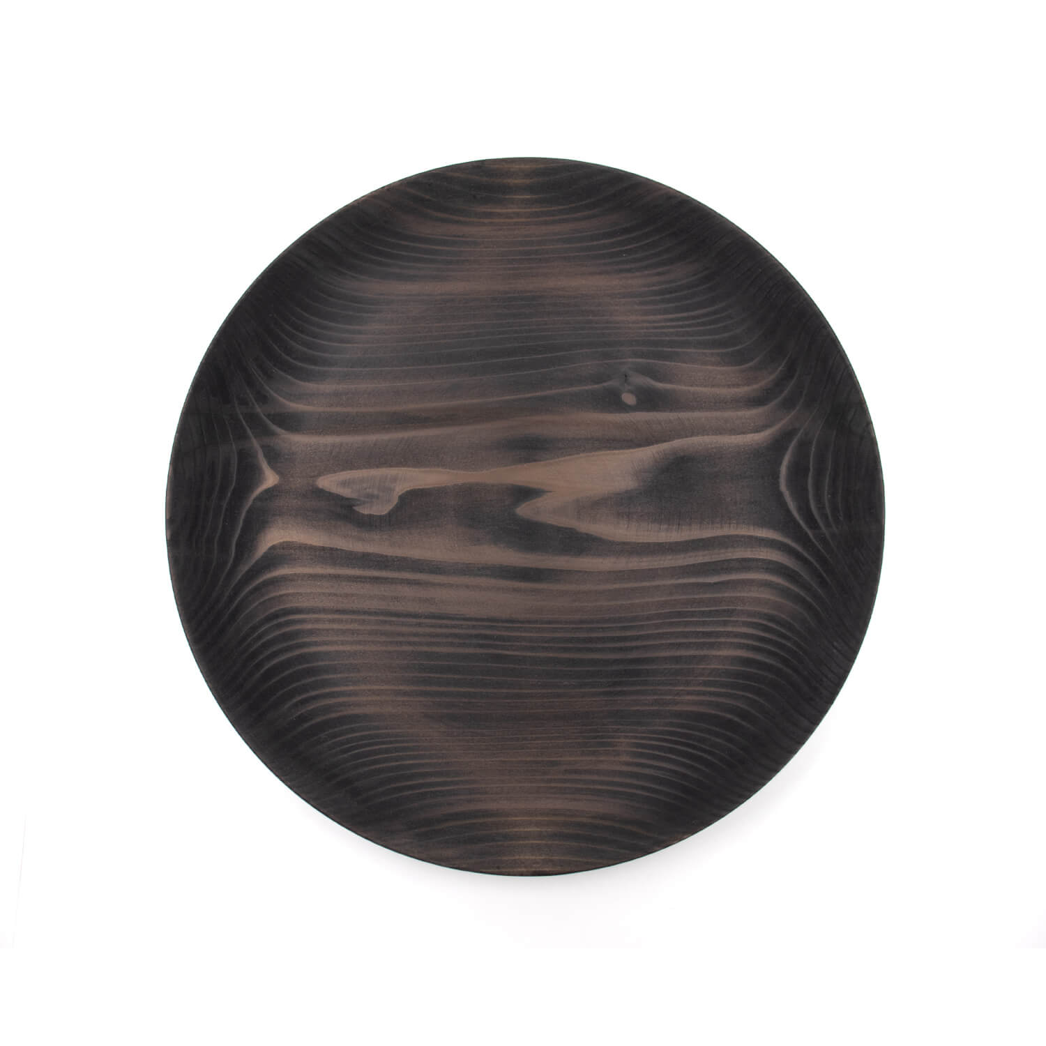 KACOMI 1尺1寸(330mm)秋田杉の木のお皿 1〜2人用 黒