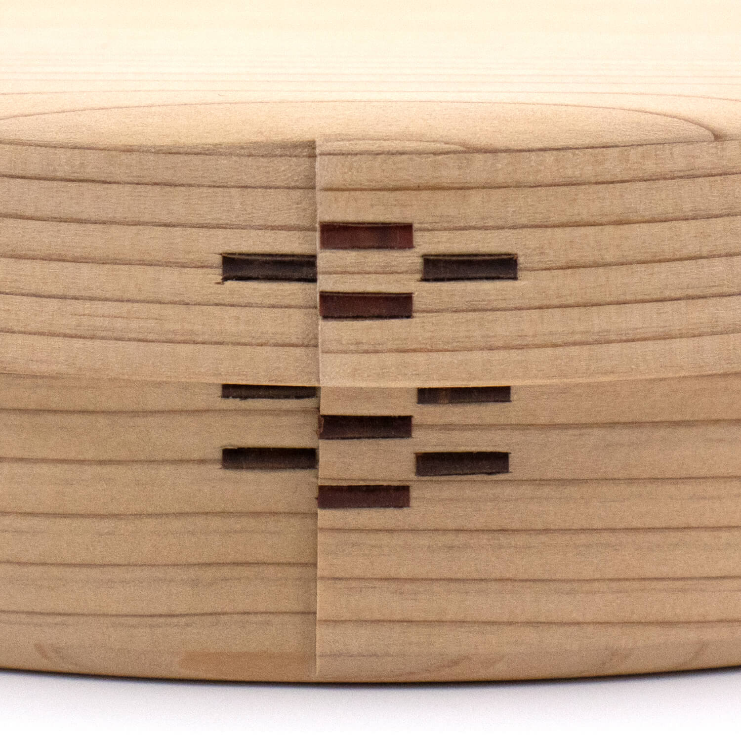 KOBAN(被せ)梅 350ml 曲げわっぱのお弁当箱 側面