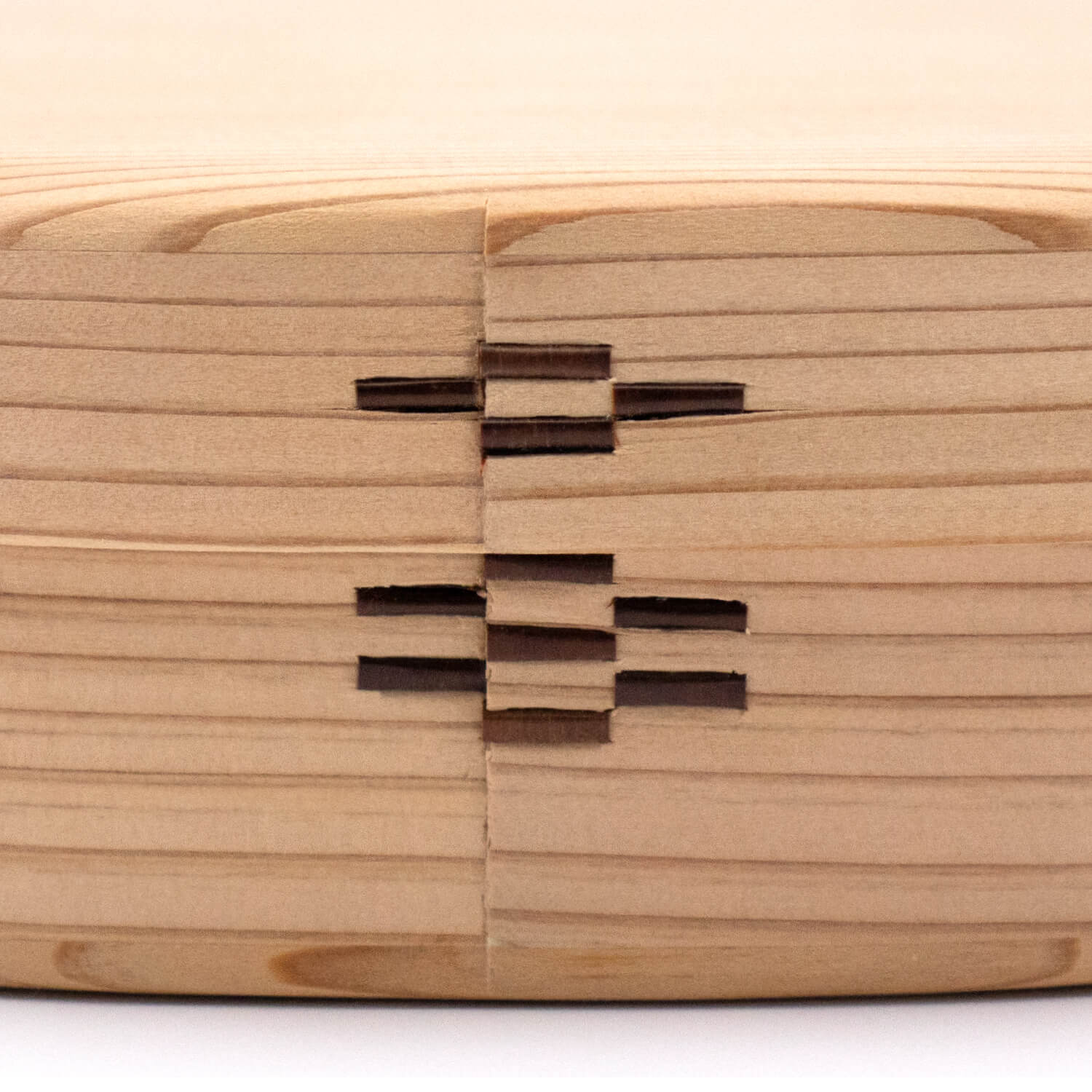 TAWARA(被せ)梅 400ml 曲げわっぱのお弁当箱 側面