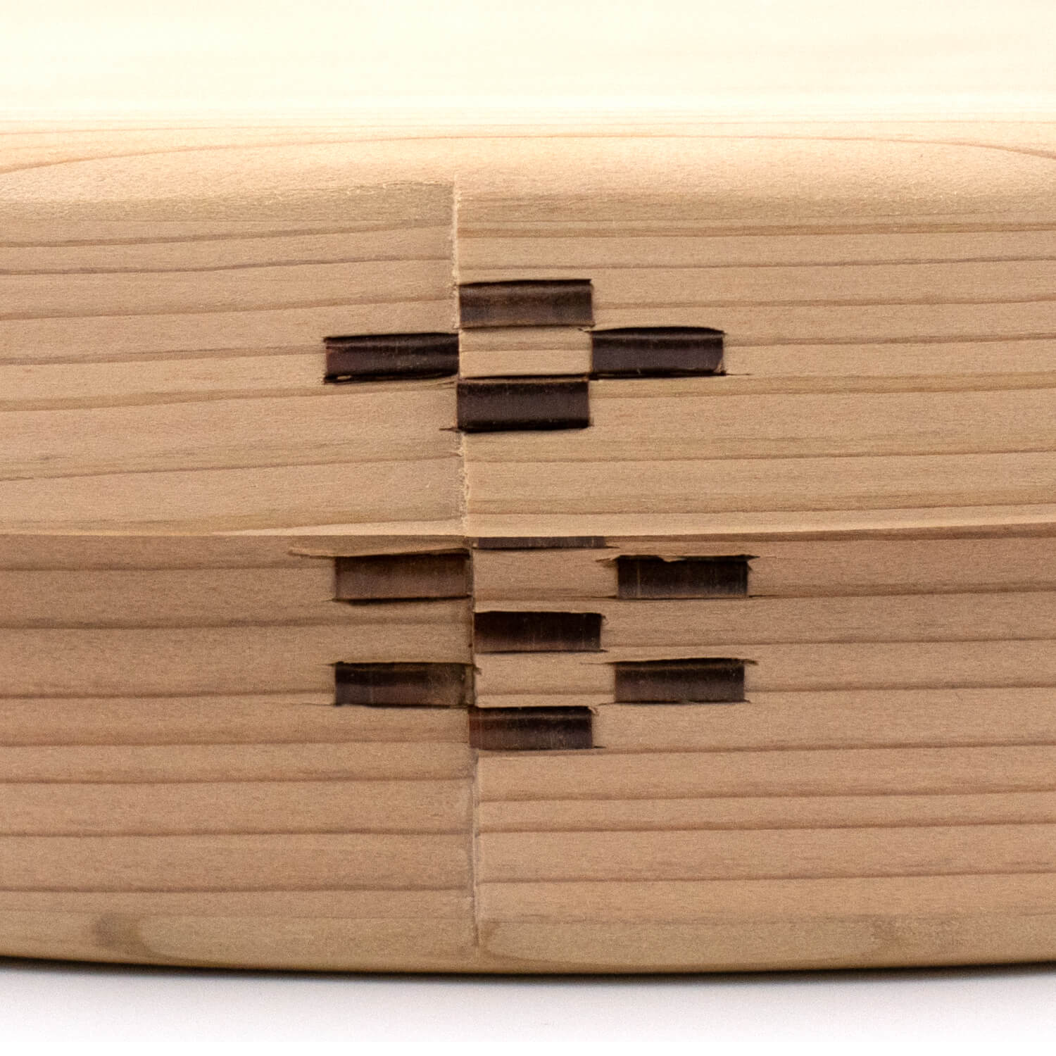 TAWARA(被せ)松 500ml 曲げわっぱのお弁当箱 側面