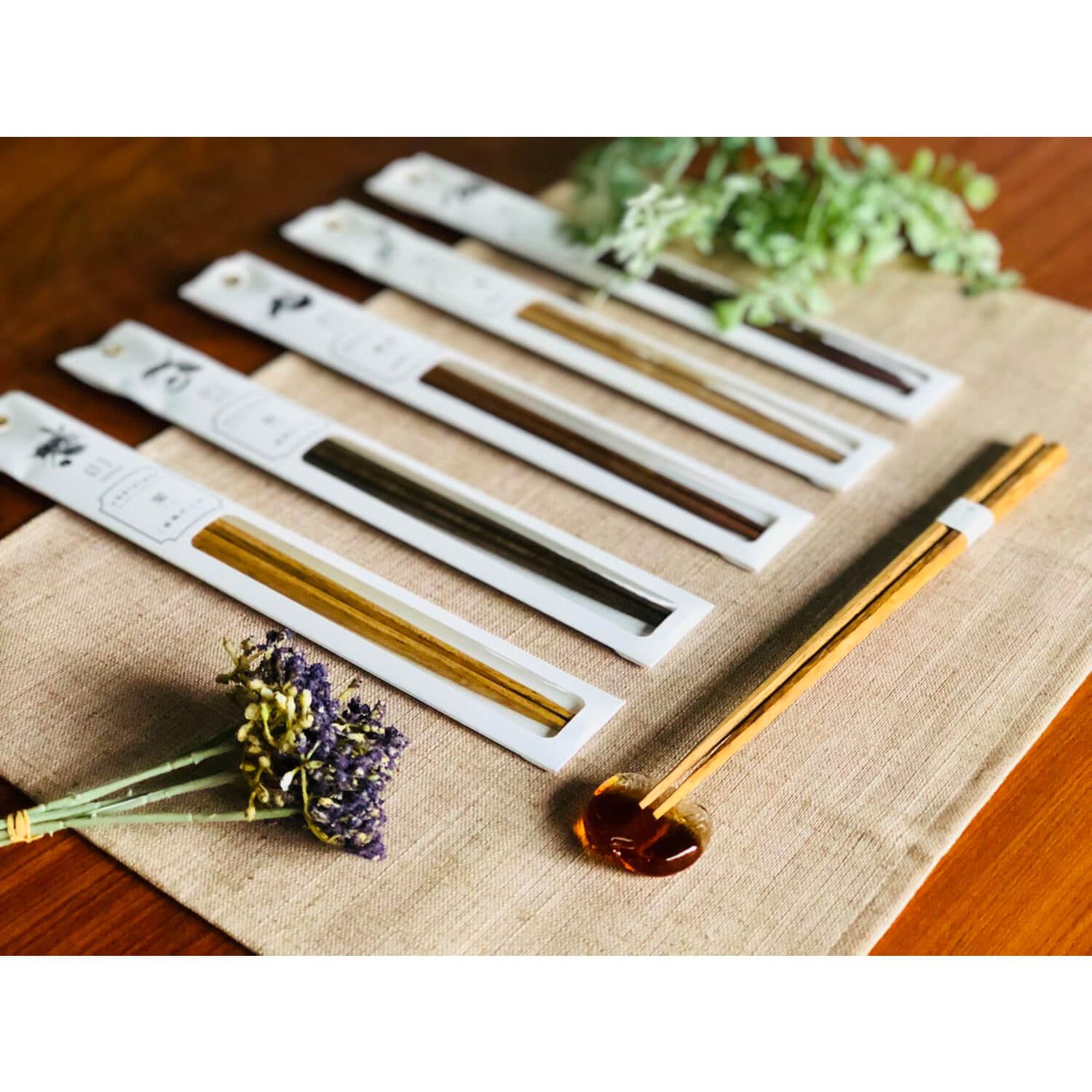 tetoca 果実のなる木のお箸 天然蜜蝋仕上げ