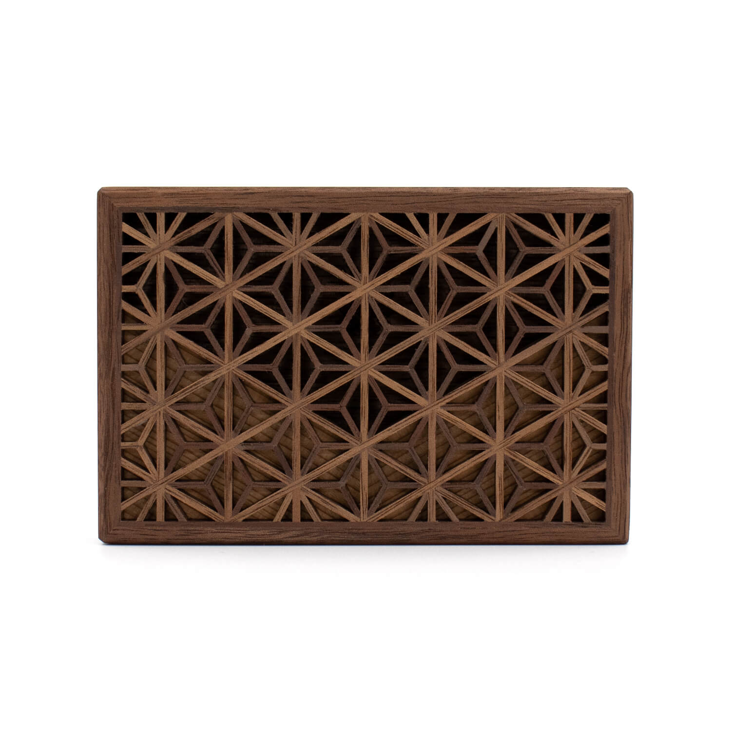 Enishi 組子細工のカードケース(ウォールナット×秋田杉)