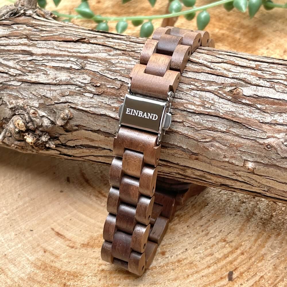 クルミの木製腕時計 32mm 女性向け Reise Walnut